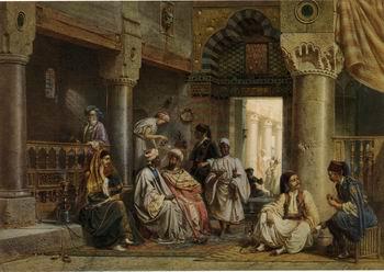 unknow artist Arab or Arabic people and life. Orientalism oil paintings  425